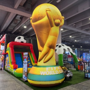 Trofeo de Fútbol Inflable Gigante, Réplica de Trofeo de la Copa <span class=keywords><strong>Mundial</strong></span> Inflable, Accesorio Publicitario para Exteriores - Product Image 2