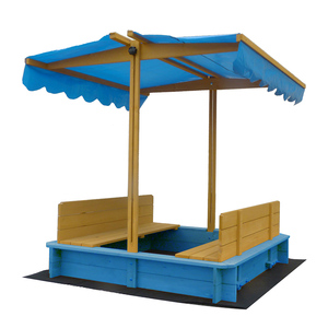 <span class=keywords><strong>Bac</strong></span> à <span class=keywords><strong>sable</strong></span> pliable en <span class=keywords><strong>bois</strong></span> massif naturel pour enfants - Product Image 1