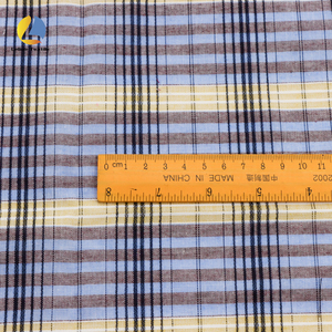 Offre Spéciale moderne tissu à carreaux uni Polyester coton mélangé Plaid rayure Jacquard tissu bleu vichy matériel pour les chemises pour hommes - Product Image 3