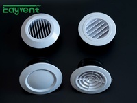 Diffuseur d'air circulaire en plastique ABS de nouvelle conception, réglable, pour système de ventilation HVAC, adapté aux hôtels et bureaux, personnalisable OEM