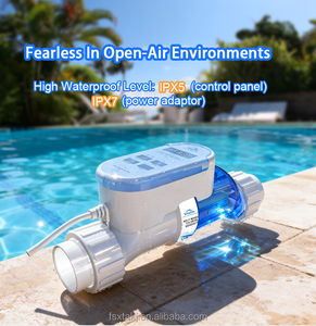 Chloreur <span class=keywords><strong>au</strong></span> <span class=keywords><strong>sel</strong></span> intelligent à mise à niveau automatique OTA, surveillance à distance via application WiFi, étanche IPX7, économie d'énergie, cellule pour <span class=keywords><strong>piscine</strong></span> à eau salée - Product Image 4