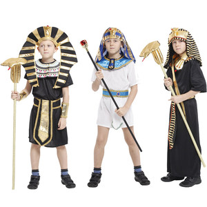 Ensemble de costumes de culture mondiale pour enfants 2026 en gros, prêt à expédier – Tenues de scène d'Halloween : Arabe, Égyptien, Grec, Romain, Pharaon, Toge - Product Image 4