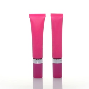 Tubos de Plástico para Bálsamo Cosmético, Vacíos, de Lujo, Color Rojo, 15ml/20ml, Personalizables, con Cabezal de Masaje Giratorio, Venta al Por Mayor - Product Image 1