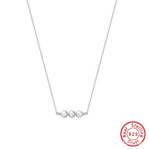 <span class=keywords><strong>Collar</strong></span> <span class=keywords><strong>de</strong></span> <span class=keywords><strong>Perlas</strong></span> <span class=keywords><strong>de</strong></span> Agua Dulce <span class=keywords><strong>de</strong></span> Grado AAA con Cadena en O, Chapado en Oro y Rodio sobre Plata <span class=keywords><strong>de</strong></span> Ley 925, Diseño Minimalista y Elegante, Venta al Por Mayor <span class=keywords><strong>de</strong></span> Fábrica - Product Image 4