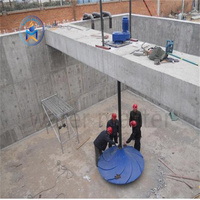 Mélangeur hyperboloïde avec pompe en acier inoxydable et roulement PLC pour stations d'épuration des eaux usées, garantie 1 an, 1000 L/heure