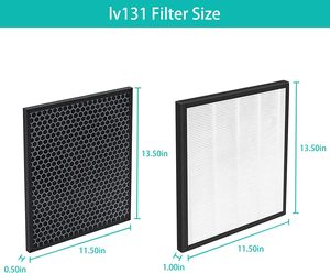 Nhà Máy Giá thay thế máy lọc không khí Lọc levoit LV-PUR131 Đúng HEPA & kích hoạt bộ lọc carbon Set LV-PUR131 Bộ lọc không khí - Product Image 2