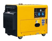 LANDTOP 10kva 10kw אוויר מקורר סופר שקט דיזל גנרטור 110/220V