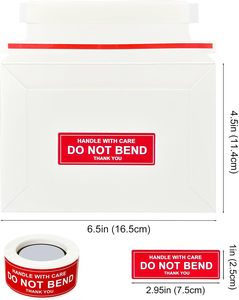 Protège-cartes TCG recyclables Toploaders – Enveloppes d'expédition en carton blanc anti-pliage avec bande adhésive <span class=keywords><strong>à</strong></span> ouverture facile - Product Image 2