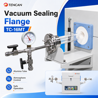 Four tubulaire de laboratoire TENCAN TC-16MT 1600°C, tube électrique 300mm/450mm, zone de chauffage simple en quartz, 4-7KW, précision 1°C