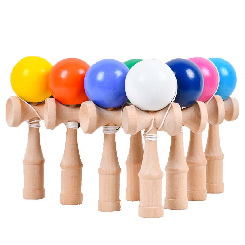 Оптовая продажа, профессиональный деревянный держатель для искусственного меча кендама, мяч с трещинами, классический уличный умелый жонглинг-шар, игрушка для раннего развития