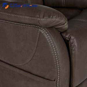 Chaise inclinable en cuir confortable et relaxante moderne <span class=keywords><strong>pour</strong></span> salon avec capacités d'inclinaison électrique et d'appui-tête - Product Image 6