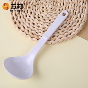 Wuhe Melamine Soup Spoon Solid Color Durable For Catering - Product Image 1