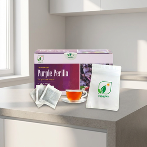 Pure Purple Perilla Leaf and Bud <b>Tea</b> Infusion Vietnam Organic - Product Image 1