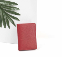 Dompet kulit asli wanita, kwallet Travel pemblokir RFID, pemegang kartu kulit asli, pabrik