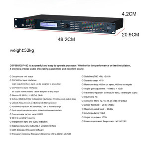 Dsp 3.6SP Metal Audio Processor 4-in <b>8</b>-out digital audio processor 4-in <b>8</b>-out for professional stage audio sound equipment - Product Image 5