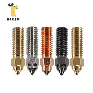 Boquilla de impresora 3D para K1 K1 Max Ender 3 V3 KE, latón de acero duro de cobre chapado bimetálico para Vyper Kobra <span class=keywords><strong>Sovol</strong></span> <span class=keywords><strong>SV06</strong></span> Plus/SV07 - Product Image 1