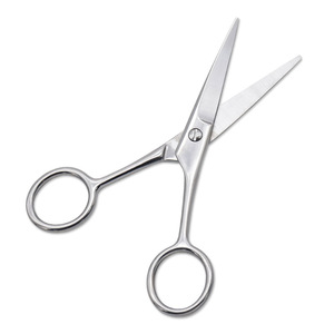 Beauty Scissors 115mm Pointed Tip Stainless Steel For Eyebrow Trimming - Product Image 1