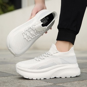 Zapatillas Deportivas para Parejas, Parte Superior de Malla Tejida, Transpirables, Punta Ancha, Ancho Amplio, Cómodas, Casuales, para Hombre y Mujer - Product Image 2