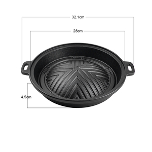 Padella in Ghisa Antiaderente Pretrattata Genghis Khan da 28 cm, Colore Personalizzabile, Adatta per Forno e Piani a Gas/Induzione - Product Image 5
