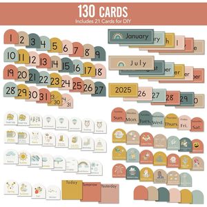 Tableau de calendrier mensuel pour salle de classe, format poche, 24x21 pouces, à fixer au mur, pour l'apprentissage des enfants et les fournitures pour enseignants - Product Image 6