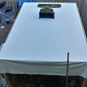 Membrane EPDM autocollante blanche 60 mil à coutures renforcées pour toitures de camping-cars, matériau de réparation et d'étanchéité