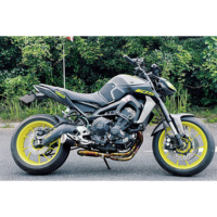 Collecteur d'échappement complet en alliage de titane HEO pour moto Yamaha MT09 – Kit complet de quincaillerie d'échappement