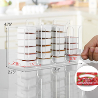 Organisateur de confiture en acrylique extrudé et découpé, support d'emballage pour gelée de fruits mélangés pour le stockage à domicile et en cuisine commerciale
