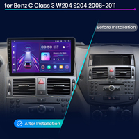 Radio de Coche con Navegación Android Junsun V1 EU para Benz Clase C 3 W204 S204 2006-2011, Autorradio con Apple CarPlay para Unidad Principal Benz W204