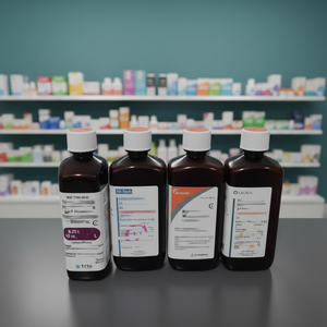 ขวดพลาสติกวาร์ดท์ขนาด 16 ออนซ์ 500 มล. ขวดคิวเจน ขวดเอวิส พร้อมสติกเกอร์ฉลากน้ำเชื่อมแก้ไอ - Product Image 5