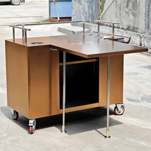 노점 스낵 카트 상업용 거리 명승지 배수 커피 카트 모바일 프로모션 푸드 트럭 - Product Image 3