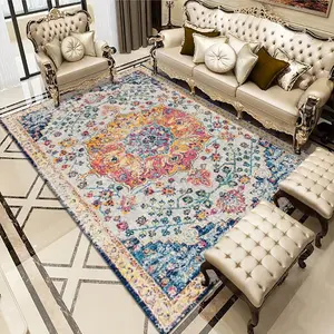 Tappeto antiscivolo lavabile personalizzato, tappeto persiano personalizzato stampato digitale 3D in morbido velluto di cristallo tappeto per soggiorno/