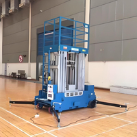 Nouvelle plateforme élévatrice hydraulique monomât en aluminium de 4 à 12 m, élévateur de chantier électrique manuel mobile pour une personne