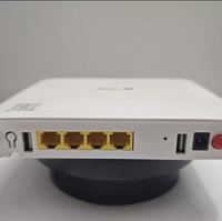 Modem fibre optique FTTH ONT H2-2 XPON ONU d'occasion, 4GE+1POTS+1 USB, WiFi double bande AC1200 2.4G+5G, firmware anglais, GPON EPON