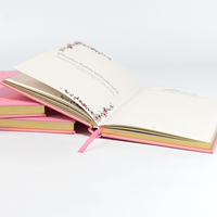 Journal de prière et d'étude biblique en tissu de lin relié avec des bords dorés, logo personnalisé accepté, taille et design intérieur personnalisés