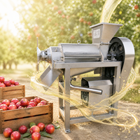 Industriële kleine model koude pers fruit & groente spiraalpers productielijn machine met motor hoge productiviteit