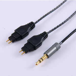 2M plaqué or 3.5mm mâle stéréo-prise à l'extrémité pour Sennheiser HD414 HD650 <span class=keywords><strong>HD600</strong></span> HD580 HD660S -CAL-19 - Product Image 1