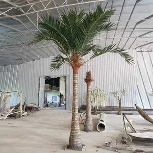 Songtao新製品人工ココナッツヤシの木屋外装飾用屋外ロイヤルヤシの木