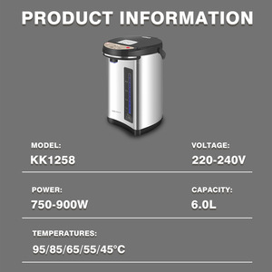 DSP DanSong Intelligent Electric Water Boiler 6L Stainless Steel <b>Temperature</b> <b>Control</b> Multi-<b>Temperature</b> Keep Warm Home Use - Product Image 5