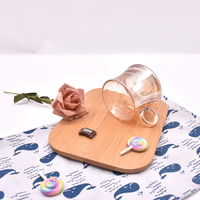Verre à whisky en verre pétales de fleurs de style japonais en gros, mini-tasse à vin et petite tasse à café pour spiritueux