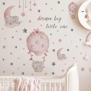 Creative Starry sky 3d die cut wall stickers decoration with for bedroom