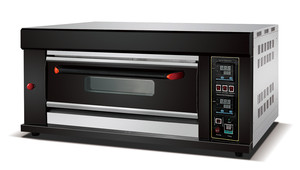 Four à pâtisserie électrique professionnel à 1 niveau et 2 plateaux, 6,6 kW, en acier inoxydable, pour pâtisserie, pain, <span class=keywords><strong>pizza</strong></span> - Product Image 4