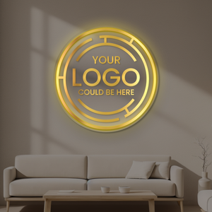 Insegna Circolare Personalizzata in Acrilico per Salone, Modelli Esplosivi, Insegna Rotonda 3D Retroilluminata al Neon, Insegna Personalizzata Rotonda per Negozio, Logo Personalizzato - Product Image 2