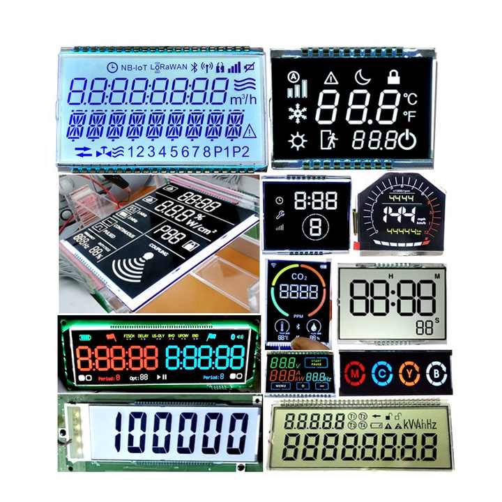 Low Power Segment Digit Panel Shenzhen LCD Screen Metal Pin Zebra ...