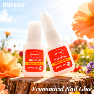 Adhésif pour ongles 10g avec <span class=keywords><strong>pinceau</strong></span>, <span class=keywords><strong>colle</strong></span> transparente sans UV, séchage rapide, qualité professionnelle pour salon, vente en gros - Product Image 1
