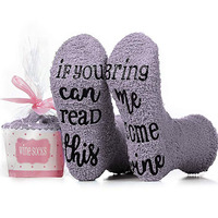 HEHE Calcetines Para Mujer Chaussettes Pieds Femmes Chaussettes Vin Fuzzy Avec Cupcake