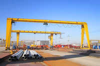 Mini-grue portique électrique portable de 1, 2, 3 et 5 tonnes pour atelier avec palan, prix de la grue portique montée sur rail