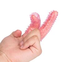 1 Paar Sex Finger Ärmel Klitoris Vibrator Stimulator Vagina Strapon Sexspielzeug Für Frau Sex Erotische Erwachsene Produkte