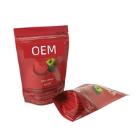 Hete Aanbieding Hoge Kwaliteit Op Maat Vochtbestendige Glansafwerking Makkelijk Openbare Rits Staande Pouch Doypack voor Gedroogd Fruit