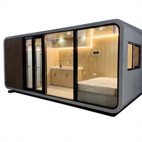 Vente en gros usine : Maison préfabriquée en panneaux sandwich en bois, avec conteneur amovible, design moderne et respirant, pour salon et entrée