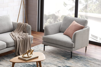 Fauteuil italien minimaliste coussin en velours un siège salle à manger salon meubles salon canapé simple chaises